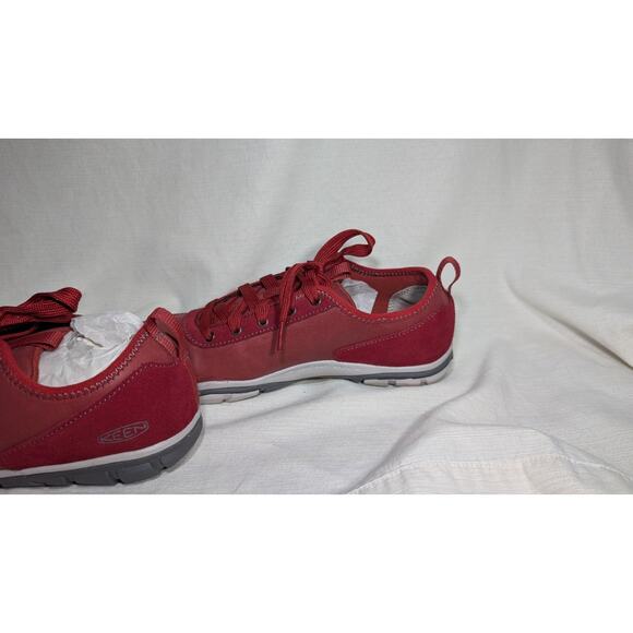 Keen Womens Hush Lea CNX Suede Leather Lace Up Sneakers Sz 8.5 Bike Red - Picture 2 of 8
